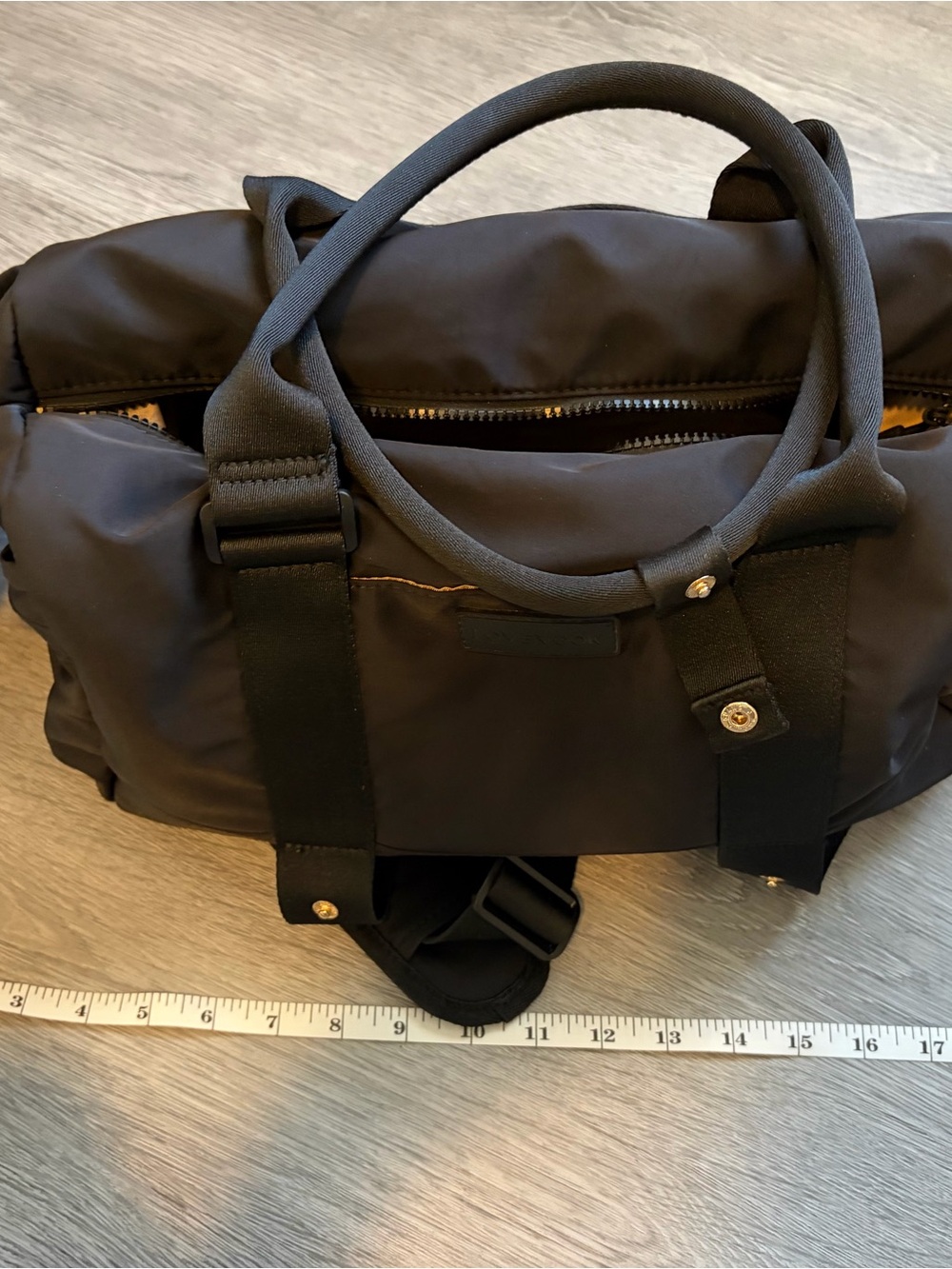 Black Men's Compact Carry Duffel Bag